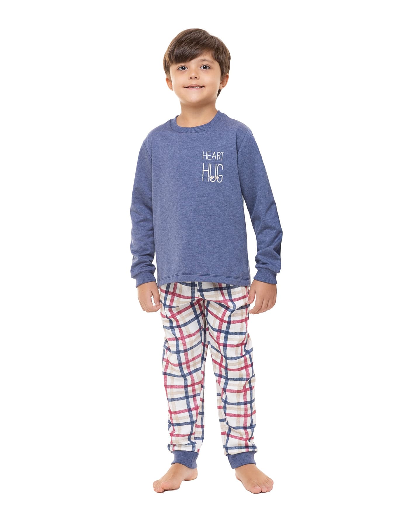 Pijama longo família infantil masculino, ref. 1023